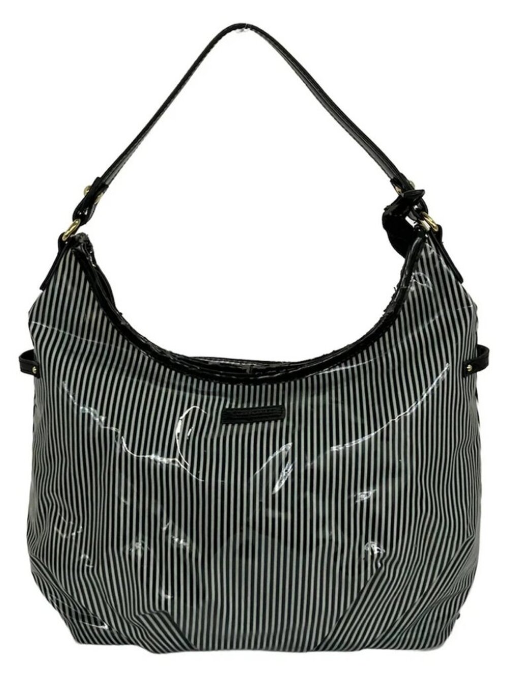 MACKINTOSH PHILOSOPHY Light gray Black Coated Canvas Shoulder Bag
